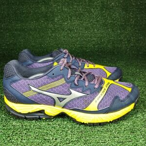 Mizuno Running Shoes Womens 9 Purple Wave Ascend 8 Trail Sneakers J1GK137102